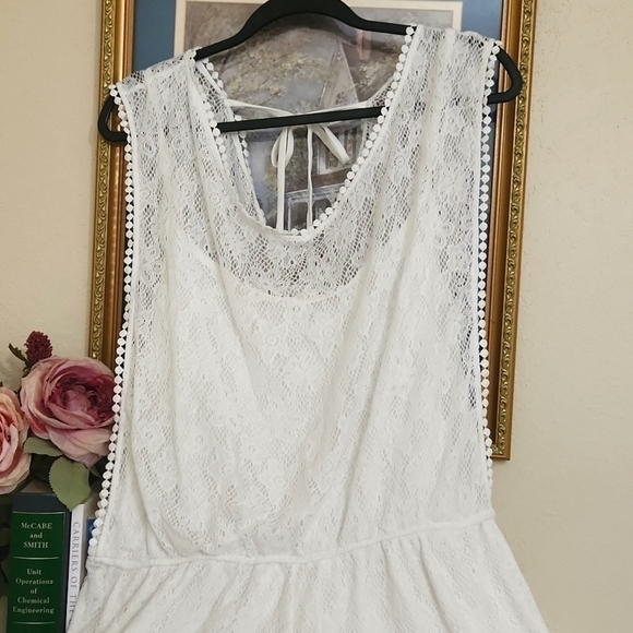 Lace Romper Size 3xl Fully Lined Glam Contemporary beach vacation Lagenlook - Picture 8 of 8